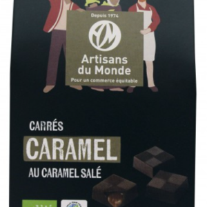 Carrés au caramel salé bio