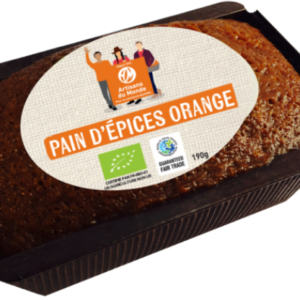 pain d epices bio orange de la mini entreprise du lycée Sainte Philomene